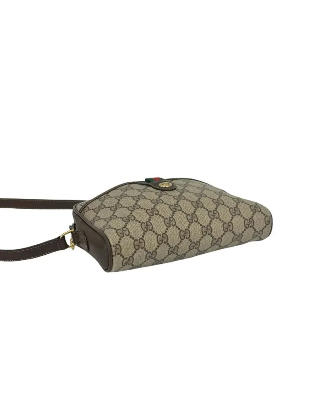 Gucci Vintage Sherry Line GG Logo Pattern Leather Mini Shoulder Bag Pochette